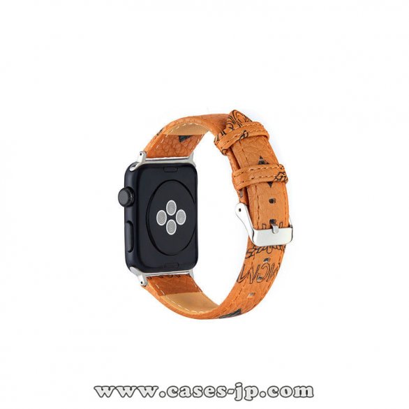 2021 人気 MCM Apple Watch Series 1/2/3/4/5 バンド 腕時計交換バンド 男女兼用[#case2021030411]