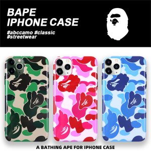A BATHING APE / ア ベイシング エイプ iPhone 11/11Pro/XR/XS/XS MAX/8/7 ケース 芸能人愛用[#06023]