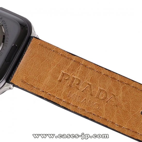 2021 高品質 人気 PRADA Apple Watch Series 1/2/3/4/5 バンド 腕時計交換バンド 男女兼用[#case2021030417]