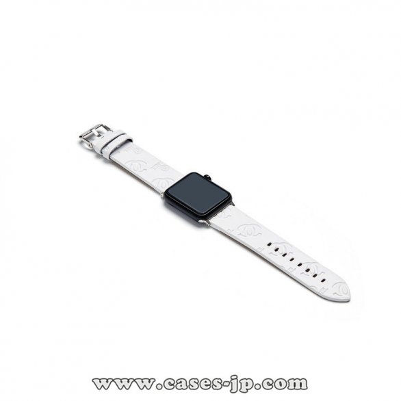 2021 個性潮流 激安人気 CHANEL / シャネル Apple Watch Series 1/2/3/4/5 バンド 腕時計交換バンド 男女兼用[#case2021030321]