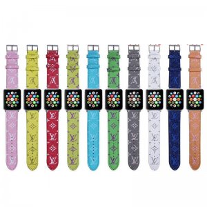 人気 ブランド アップルウォッチ LOUIS VUITTON / ルイヴィトン Apple Watch Series 1/2/3/4/5 バンド 腕時計交換バンド 男女兼用[#06094]